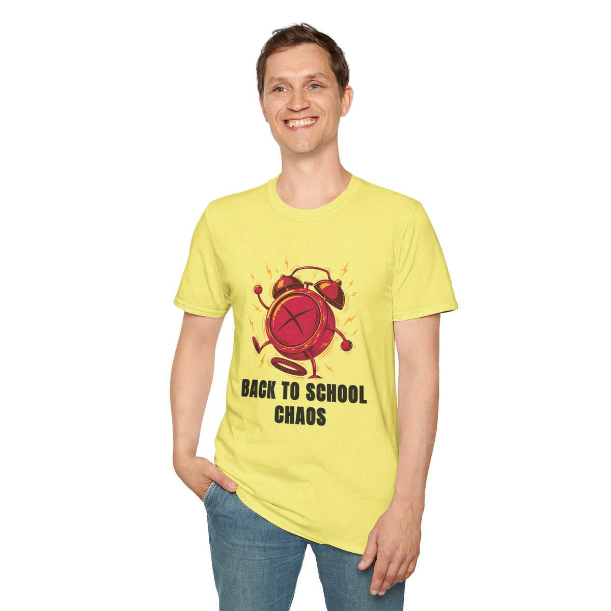 Back to School Chaos T-Shirt — Funny Alarm Clock Graphic Tee - Trending Now - August 2026