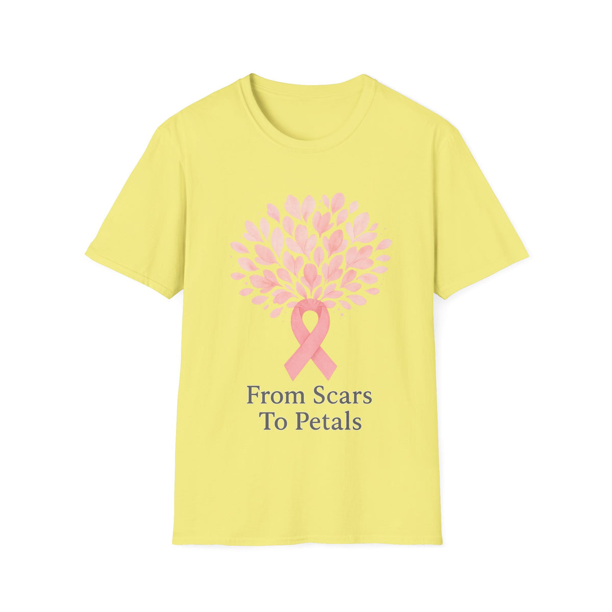 From Scars To Petals Pink Ribbon Tree T-Shirt, Breast Cancer Survivor Gift Tee - Trending Now - September 2026
