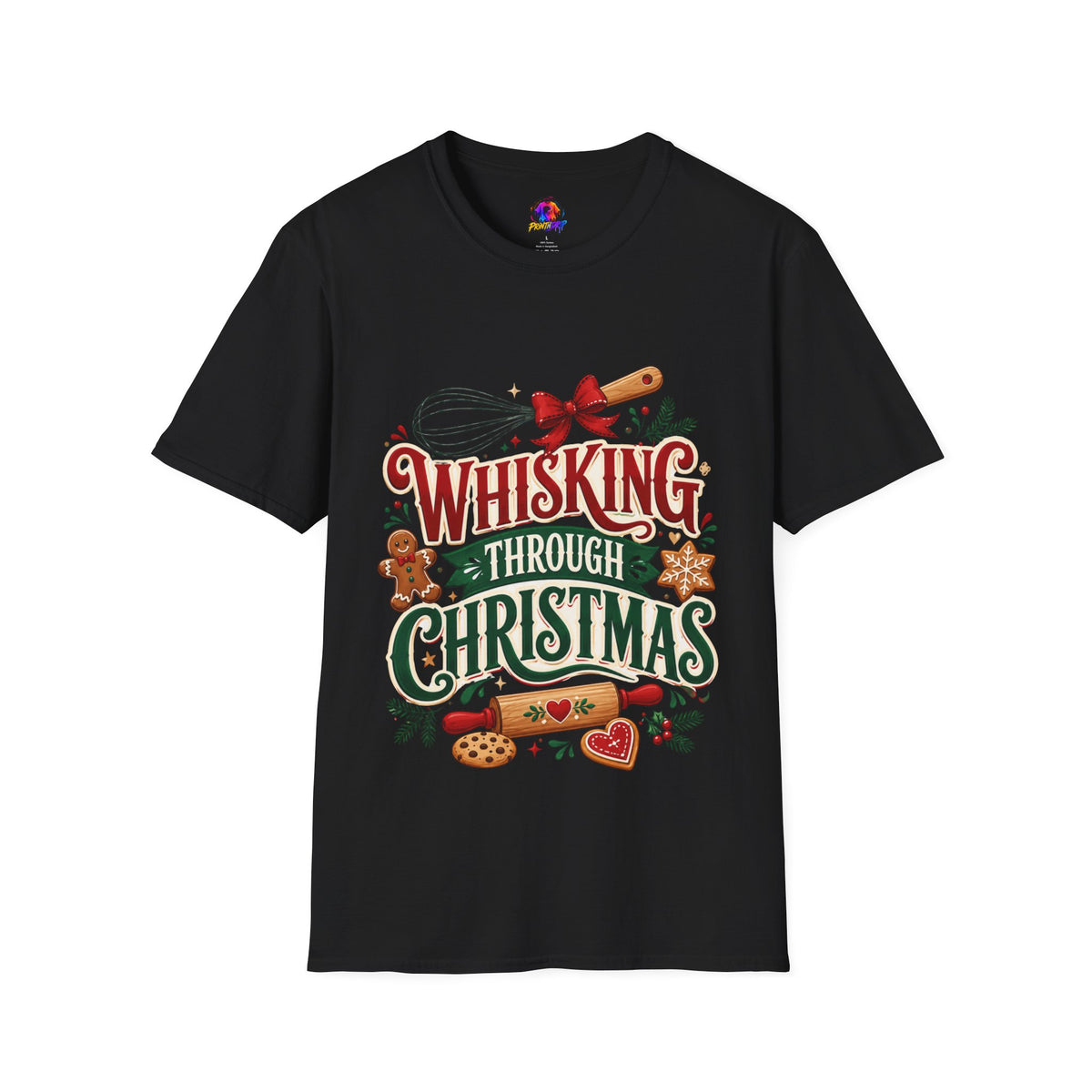 Christmas Baking T‑Shirt — "Whisking Through Christmas" Holiday Tee
