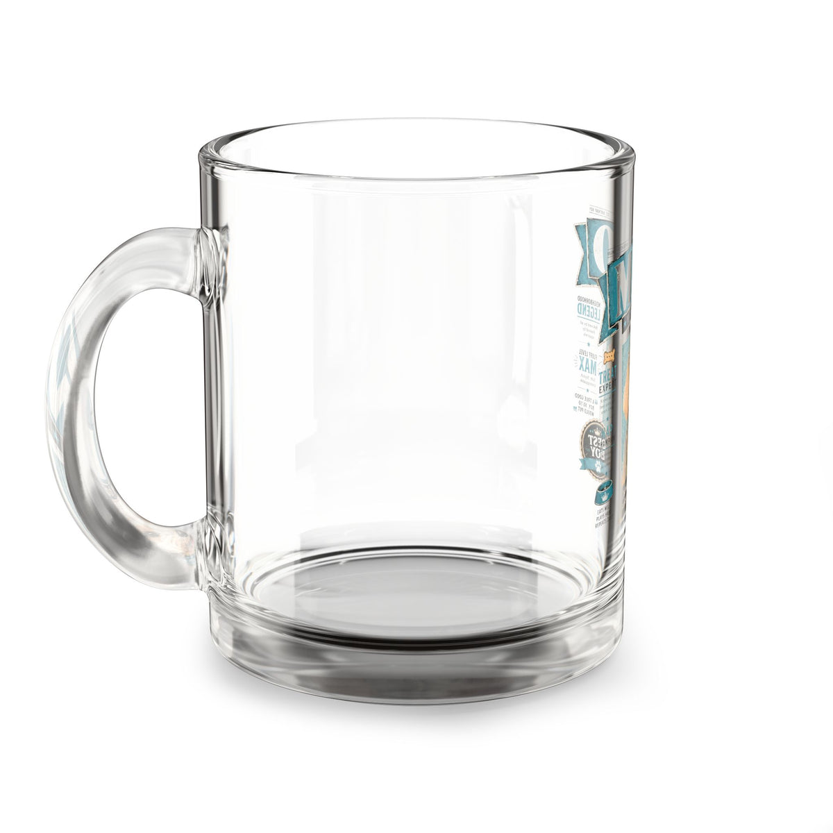 Milo Bailey Dog Dad Mom  Glass Mug 10 oz Milo ‘Best Boy’ Glass Mug — 10oz Dog Photo Coffee Cup