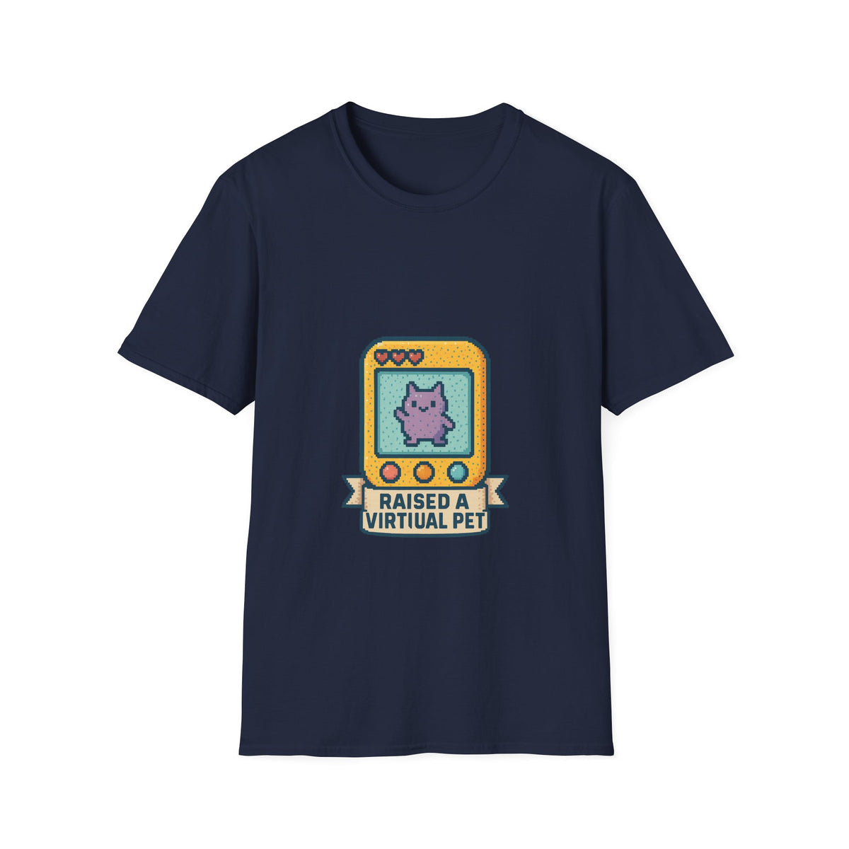 Raised a Virtual Pet T-Shirt — Retro Tamagotchi Gaming Tee - Trending Now - October 2026