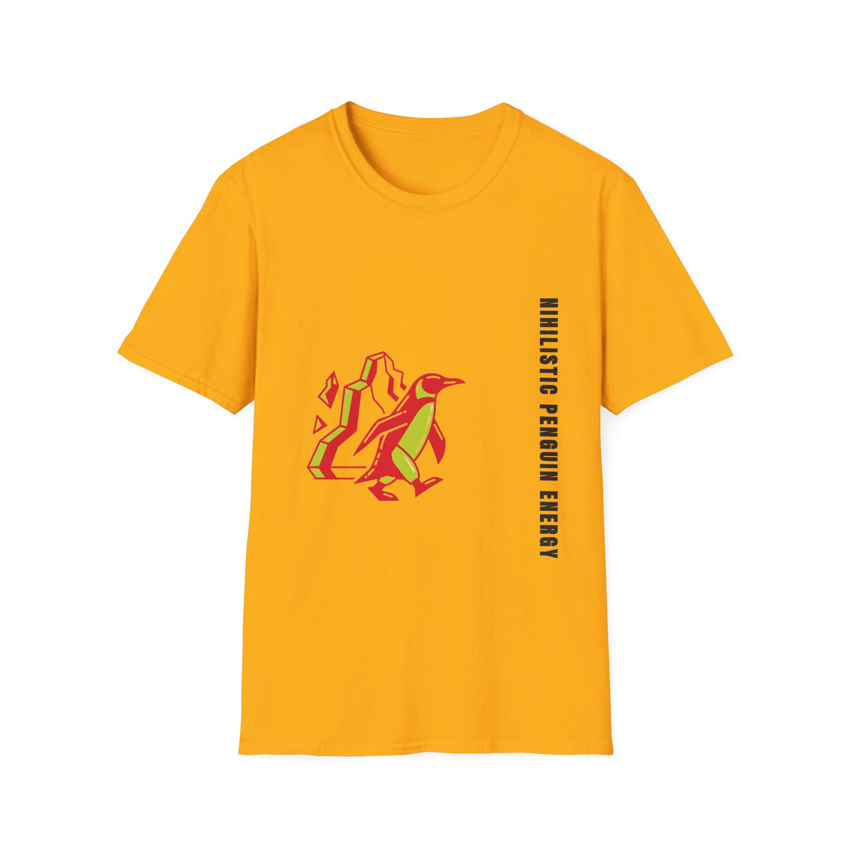 Penguin Mountains T-Shirt — Stylized Colorblock Penguin Graphic Tee - Trending Now - September 2026