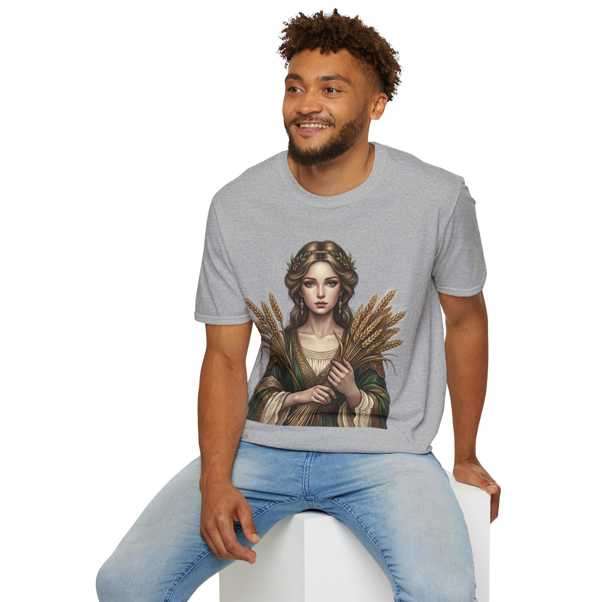 Goddess of Harvest T‑Shirt — Wheat Maiden Graphic Tee