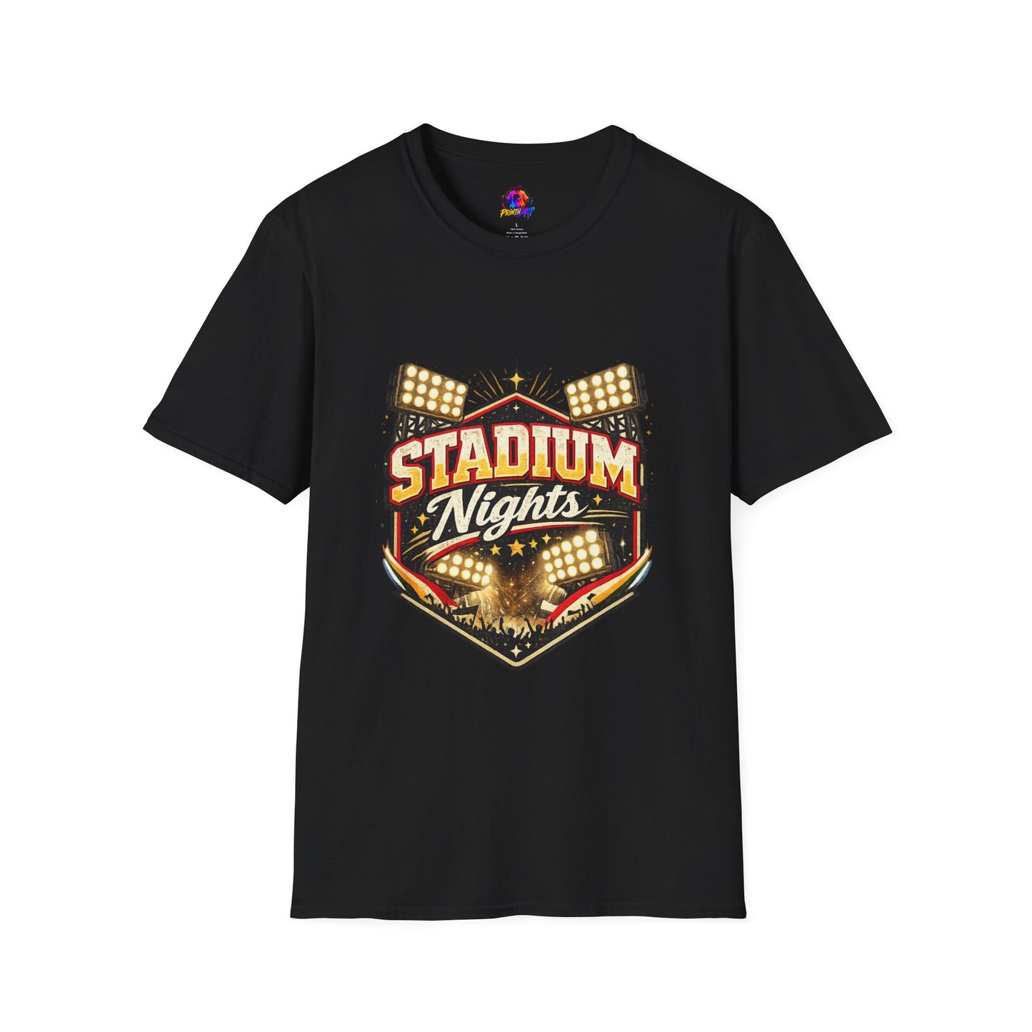 Stadium Nights T-Shirt — Vintage Sports Lights Graphic Tee