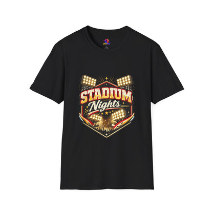 Stadium Nights T-Shirt — Vintage Sports Lights Graphic Tee