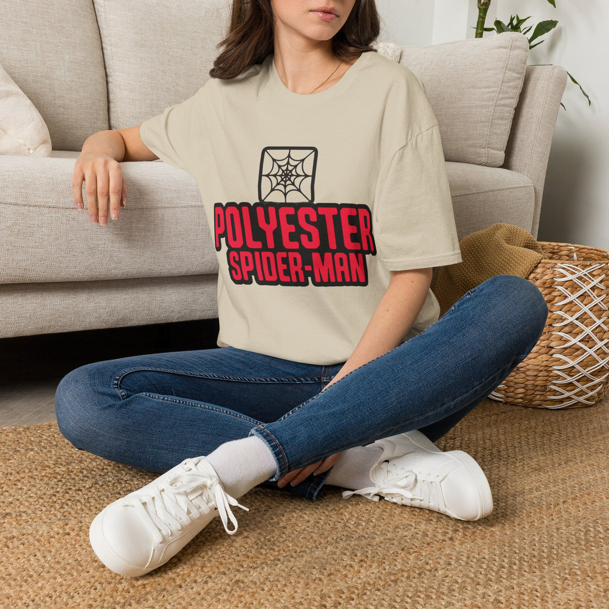 Spider-Man Polyester Graphic Tee — Bold Retro Logo Spiderweb T-Shirt - Trending Now - August 2026