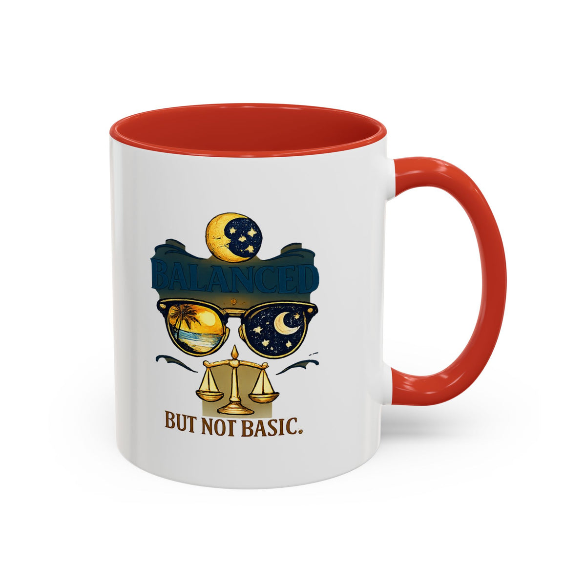 Libra Zodiac Accent Coffee Mug