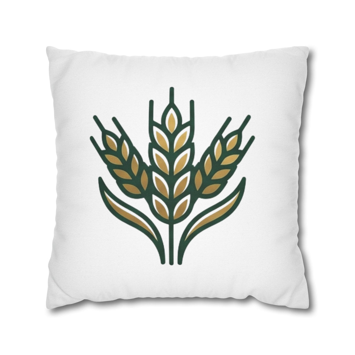 Virgo Wheat Meadow Decorative Pillowcase — Farmhouse Grain Throw Pillow Cover