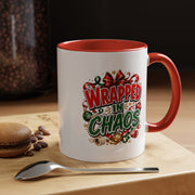 Wrapped in Chaos Christmas Coffee Mug