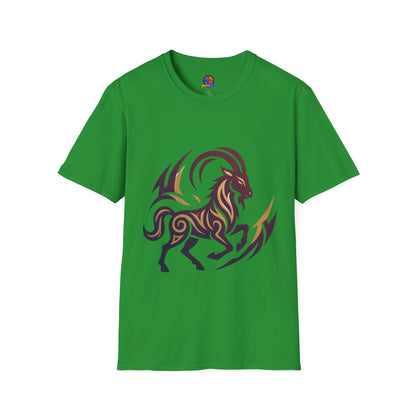 Goat Tribal Graphic T-Shirt — Bold Goat Illustration Tee