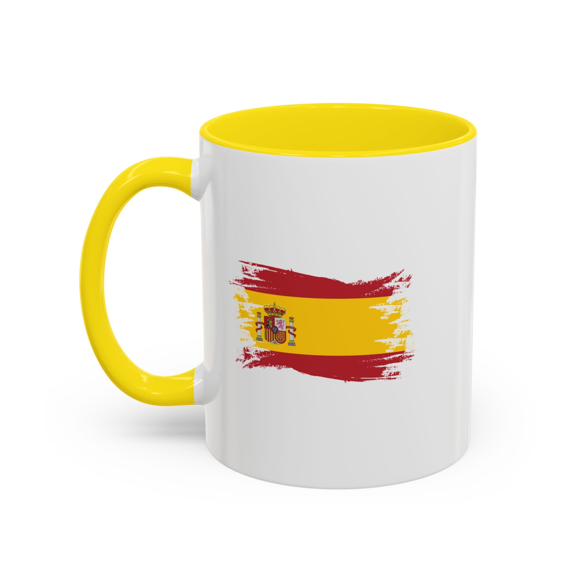 Spain Flag Coffee Mug — Spanish Brushstroke Accent Mug