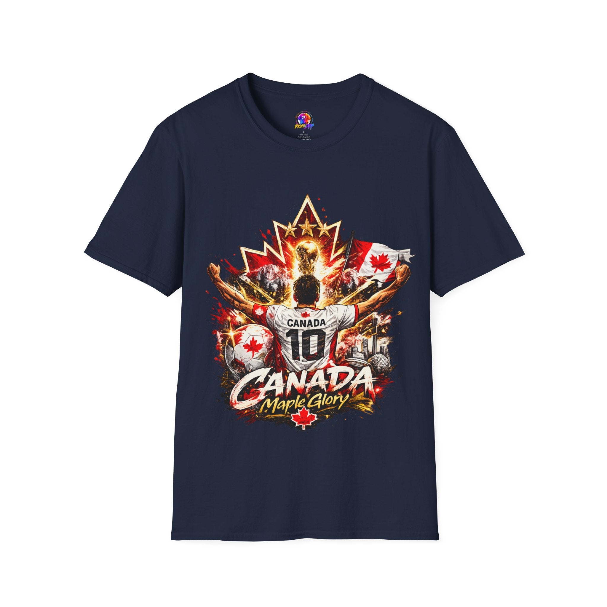 Canada Maple Glory T‑Shirt — Vintage Canadian Maple Leaf Graphic Tee