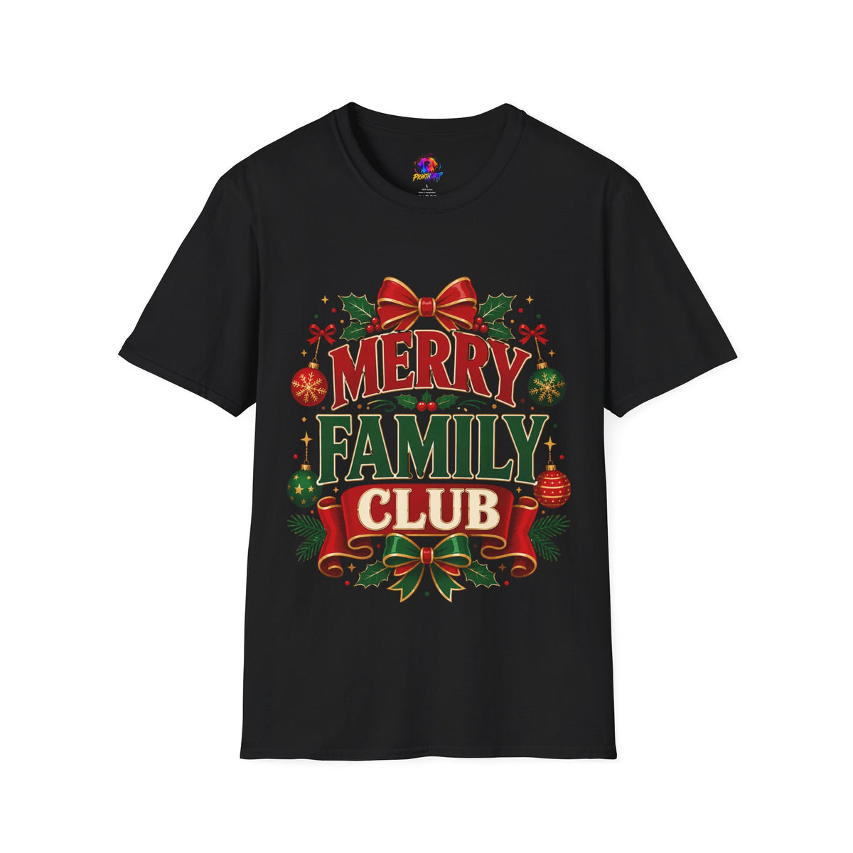 Merry Family Club Christmas T-Shirt