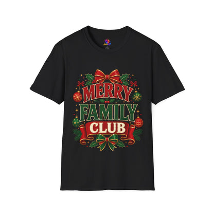 Merry Family Club Christmas T-Shirt