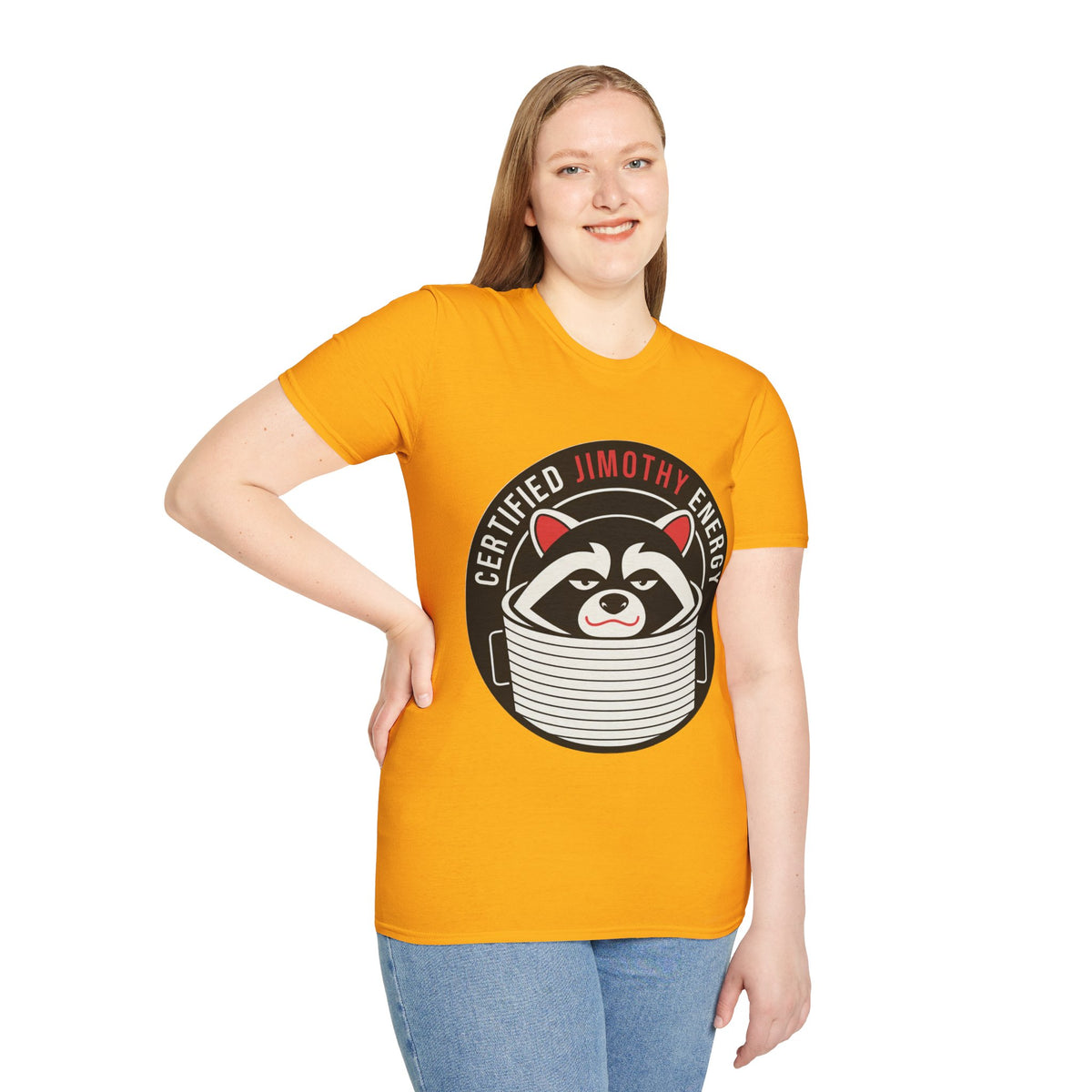 Jimothy Energy T-Shirt — Certified Raccoon Graphic Tee - Trending Now - August 2026