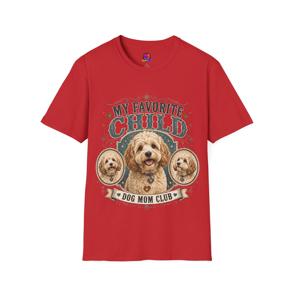 My Favorite Child Dog Mom T-Shirt — Cute Doodle Portrait Pet Lover Tee