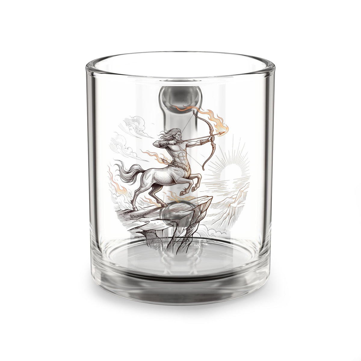 Sagittarius Centaur Archer Glass Mug — 10oz Zodiac Astrology Drinkware