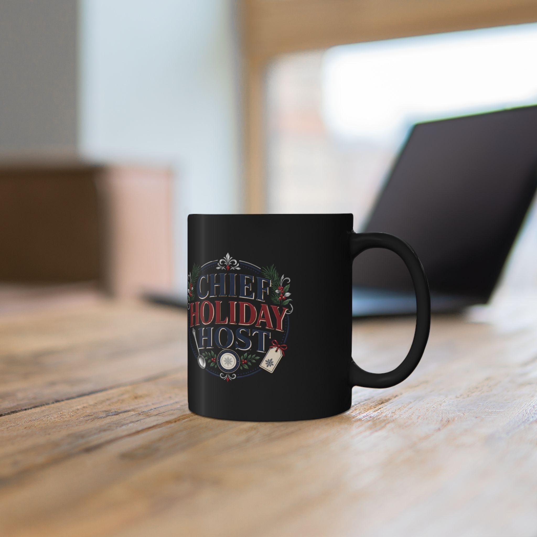 Christmas  Chef Holiday Host Mug — Funny Christmas Kitchen Coffee Cup for Cooks & Entertaining Hosts