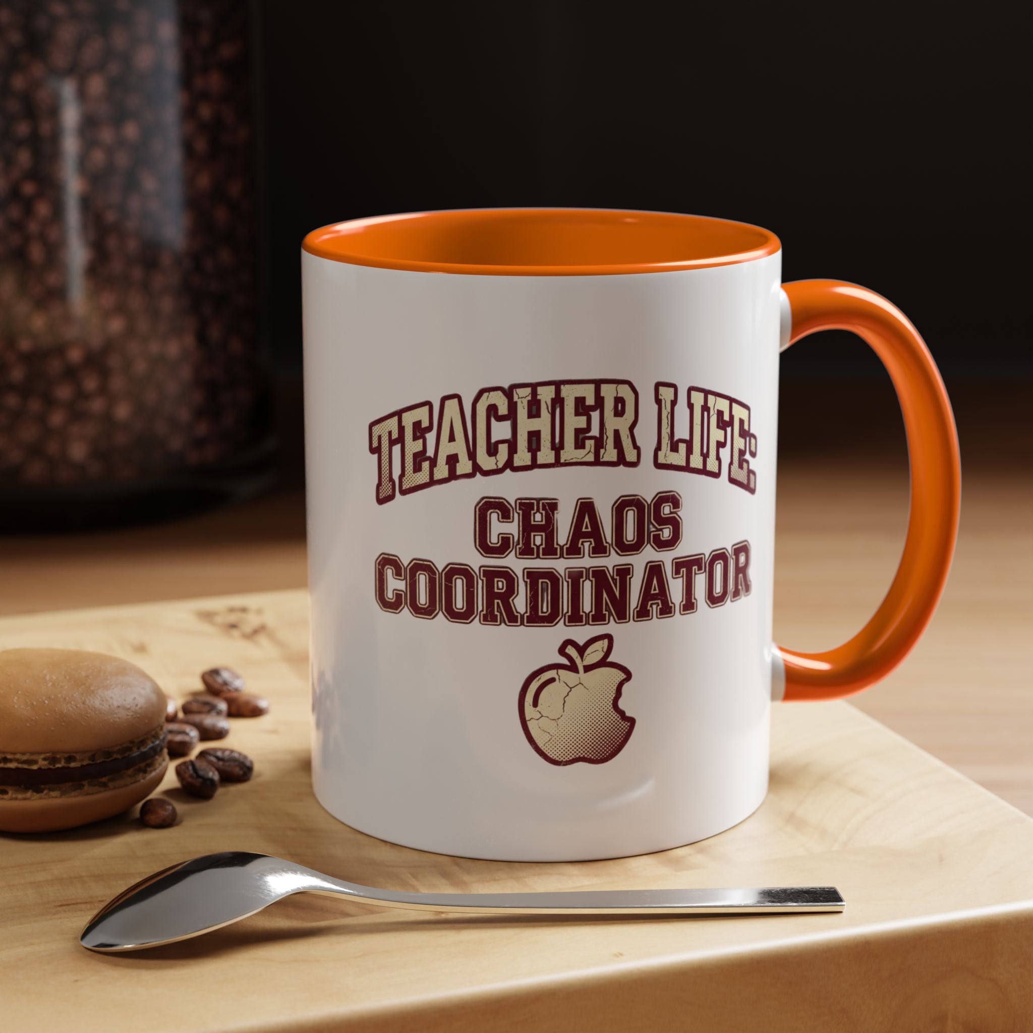 Funny Teacher Life Chaos Coordinator Coffee Mug — Accent Mug