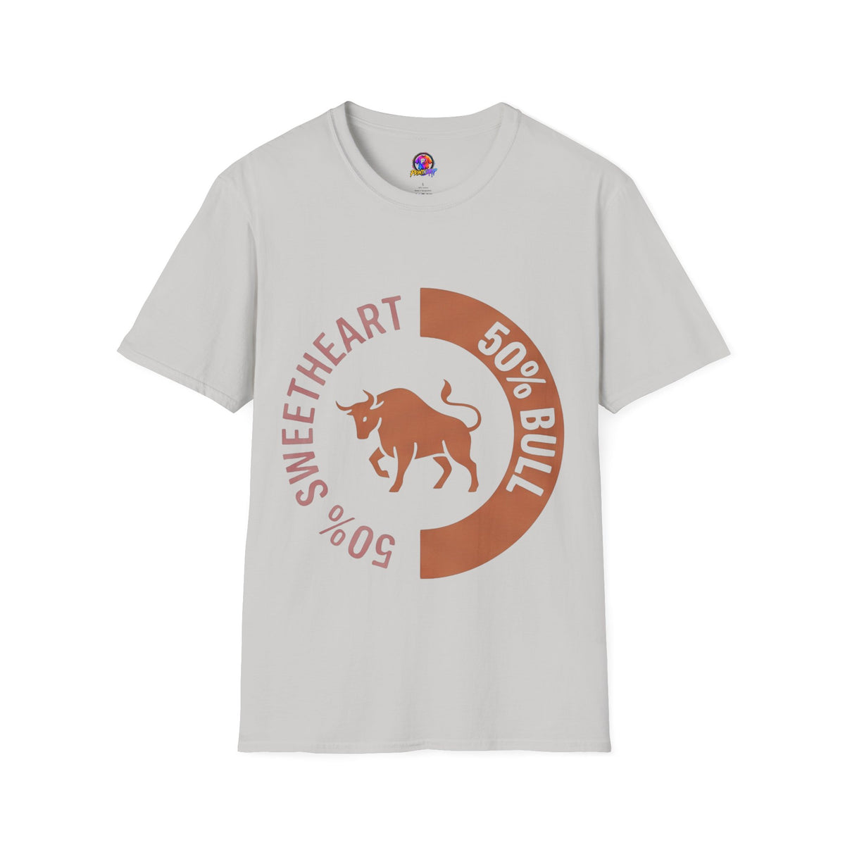 Taurus Bull 50% Sweetheart Graphic T-Shirt — Zodiac Taurus Valentine Tee