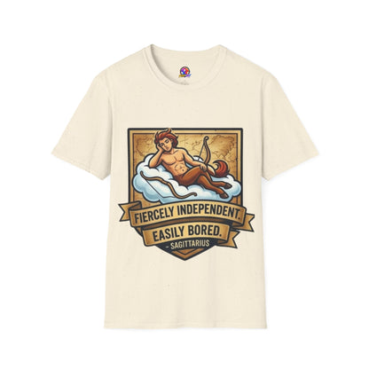 Sagittarius Zodiac T‑Shirt — Fiercely Independent, Easily Bored Astrology Tee