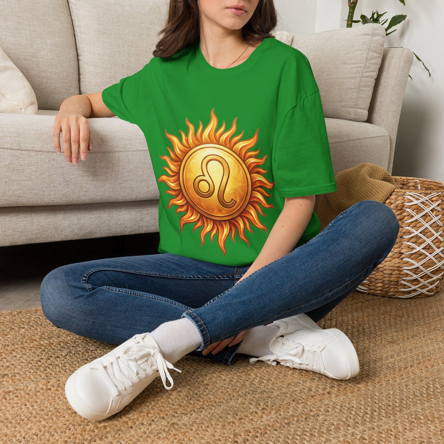 Leo Sun T‑Shirt — Zodiac Sunburst Graphic Tee
