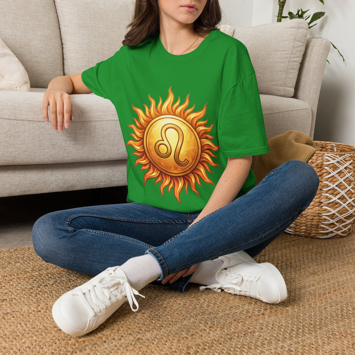 Leo Sun T‑Shirt — Zodiac Sunburst Graphic Tee
