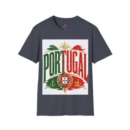 Portugal Vintage Compass T-Shirt — Retro Portuguese Flag Travel Tee
