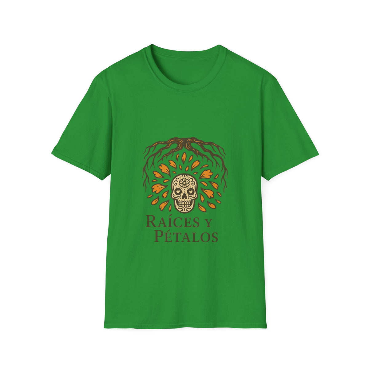 Raíces y Pétalos T-Shirt — Botanical Logo Tee - Trending Now - October 2026