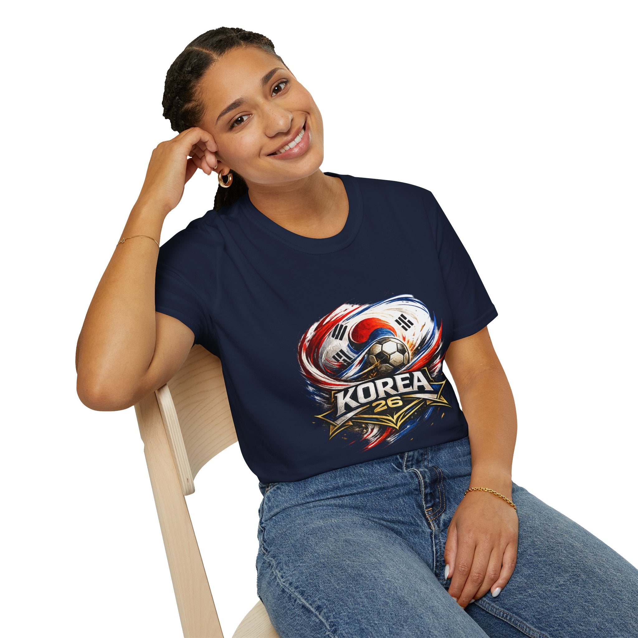 Korea Soccer T‑Shirt — Korea Football Crest Tee