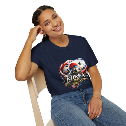 Korea Soccer T‑Shirt — Korea Football Crest Tee