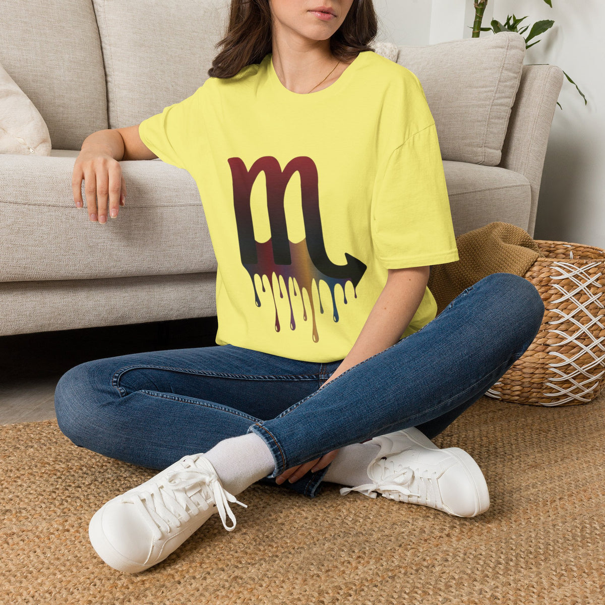 Scorpio Drip Symbol T-Shirt — Zodiac Scorpion Astrology Tee