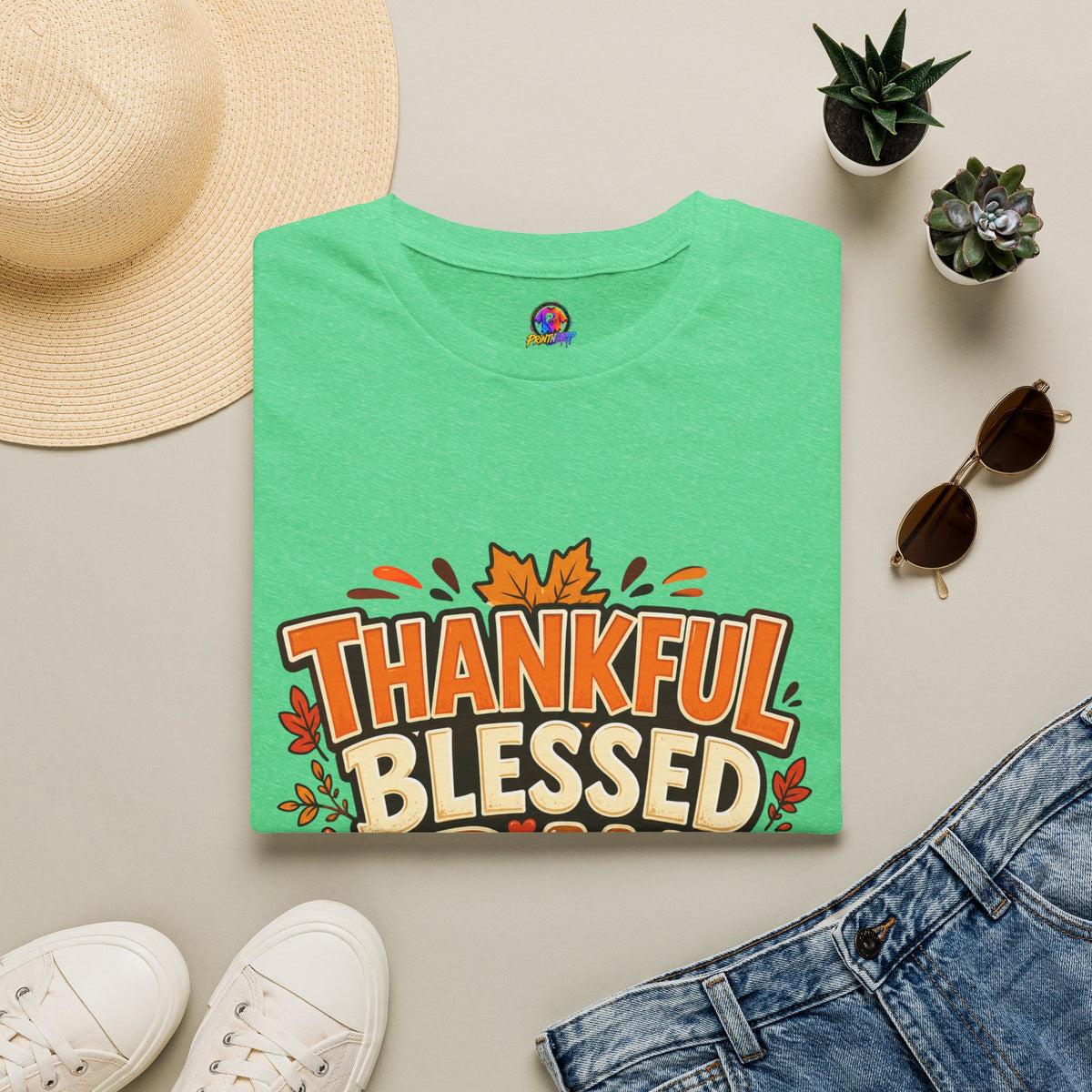 Thanksgiving T-shirt Thankful Blessed Gravy Obsessed T-Shirt — Thanksgiving Fall Turkey Dinner Tee