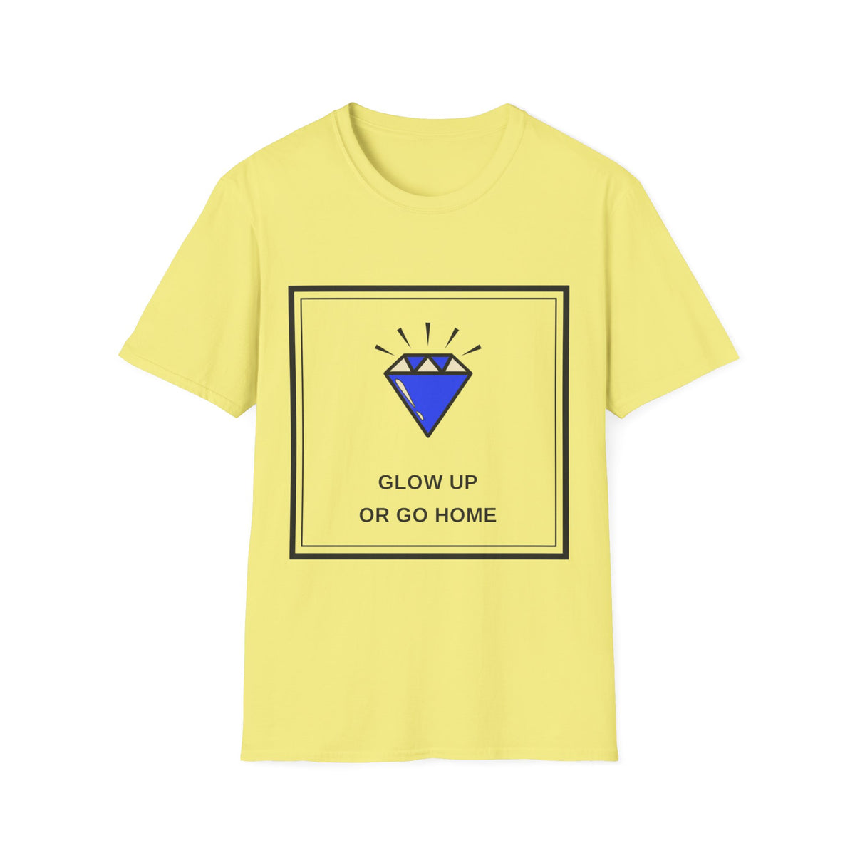 Graphic Tee — "Glow Up or Go Home" Diamond Design - Trending Now - August 2026