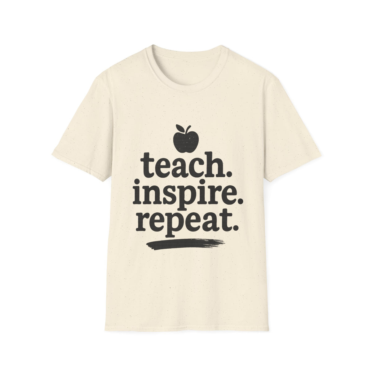 Teach. Inspire. Repeat. T‑Shirt — Teacher Apple Graphic Tee - Trending Now - August 2026 Trends - Everyday T-Shirt