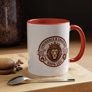 Leo Zodiac Coffee Mug — '100% Leo' Lion Design, Confidence & Charisma Gift