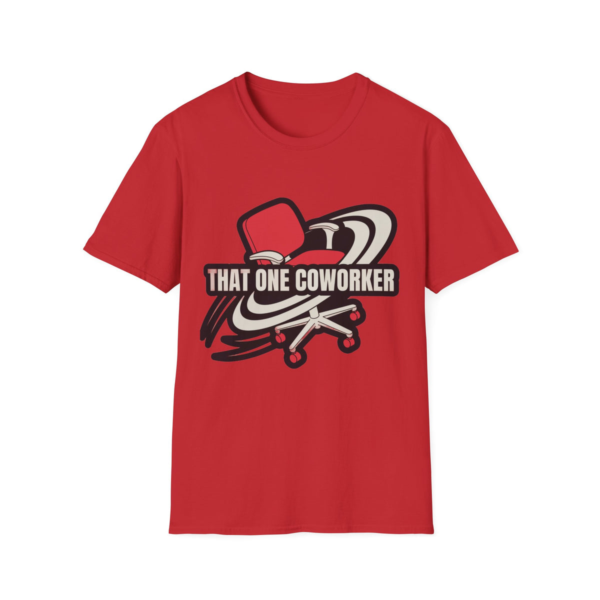"That One Coworker" Graphic T-Shirt – Funny Office Chair Skateboard Tee - Trending Now - August 2026