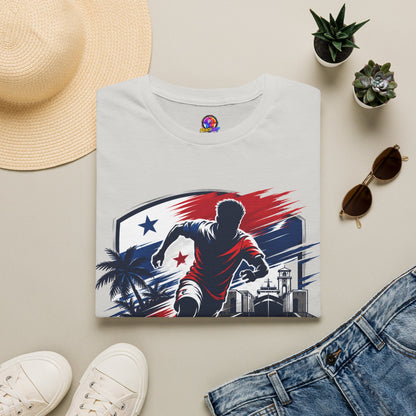 Canal Force Soccer T-Shirt - Patriotic Player Graphic Tee - Panama Shirt
