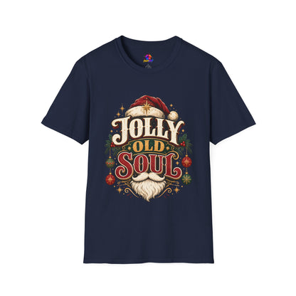 Jolly Old Soul T-Shirt — Vintage Santa Holiday Graphic Tee