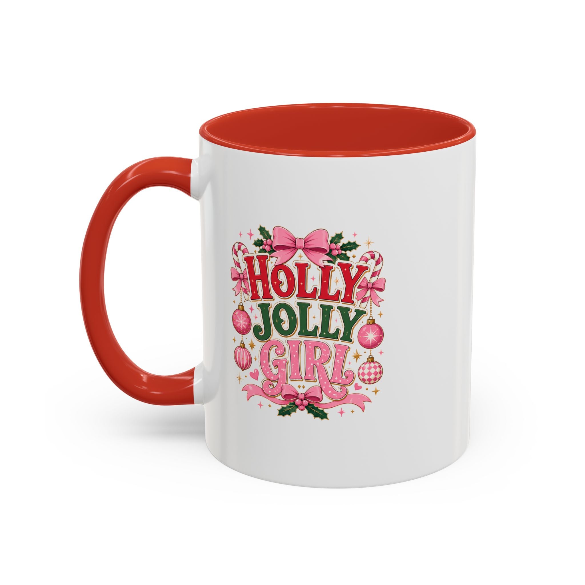 Accent Coffee Mug Holly Jolly Girl
