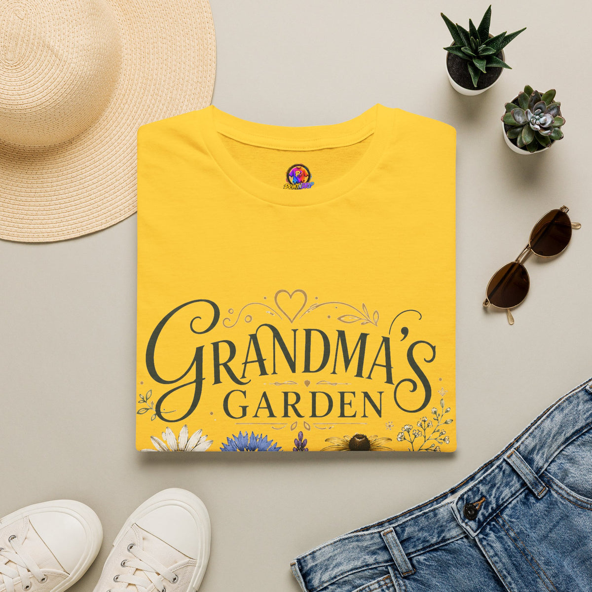 Grandma's Garden T-Shirt — Floral ‘Grandma’s Garden’ Gift Tee