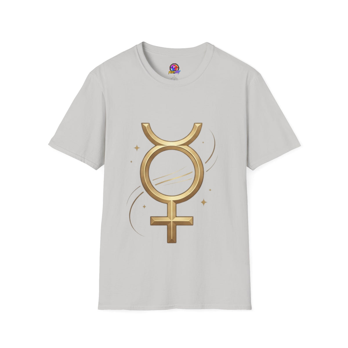 Virgo Zodiac  Mercury Astrology T-Shirt — Gold  Symbol Zodiac Tee