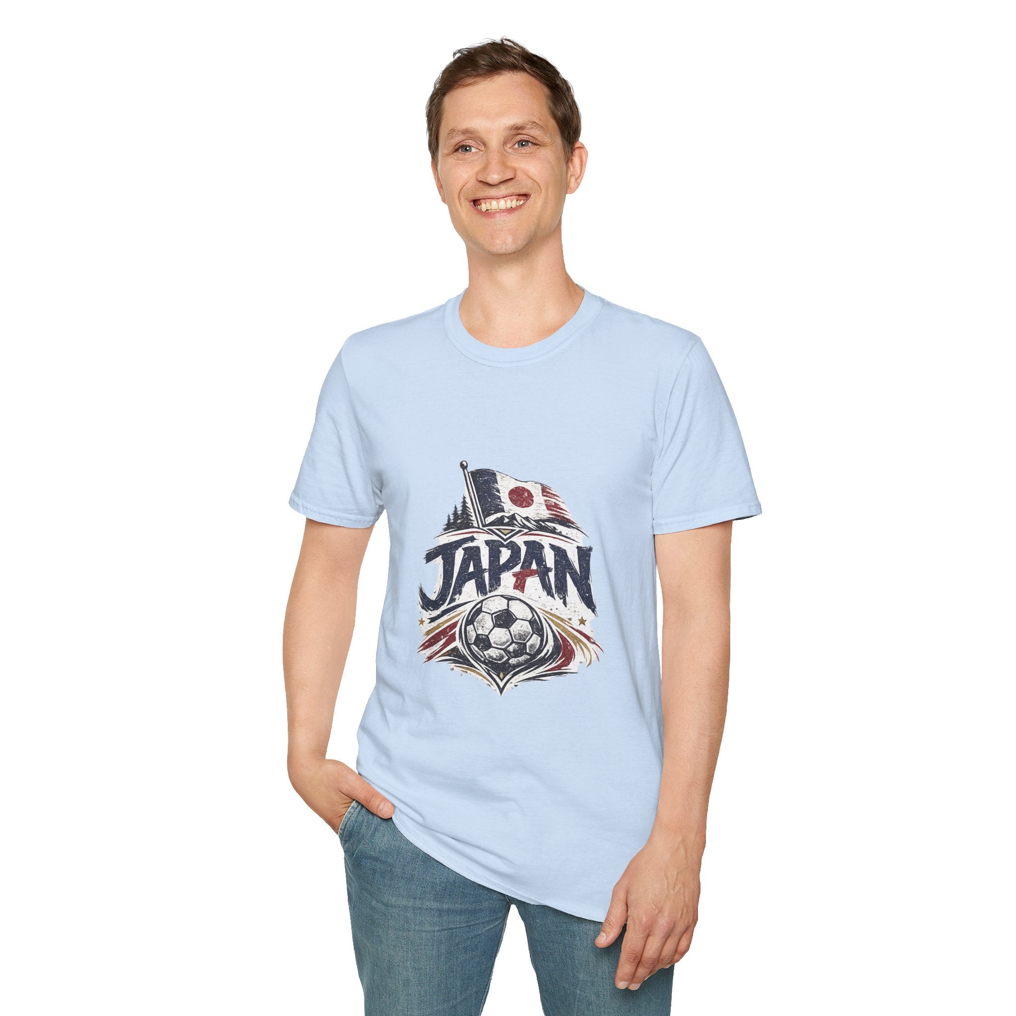 Japan Soccer T-Shirt – Vintage Flag & Crest Football Tee