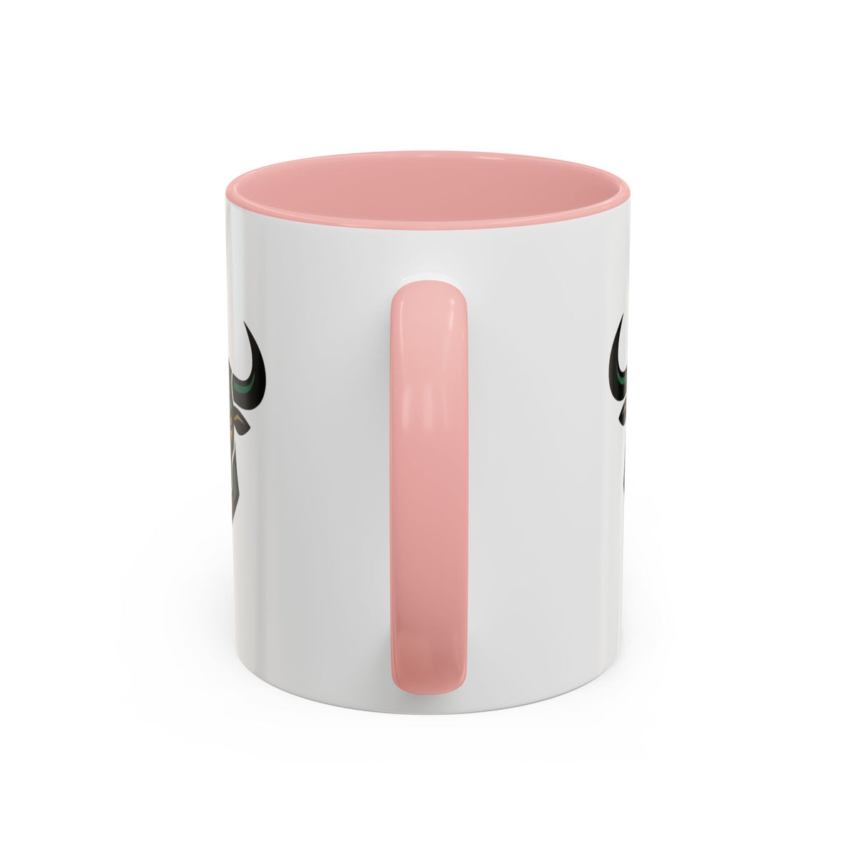 Taurus Geometric Bull Accent Coffee Mug –  Tribal Bull Head Ceramic Mug