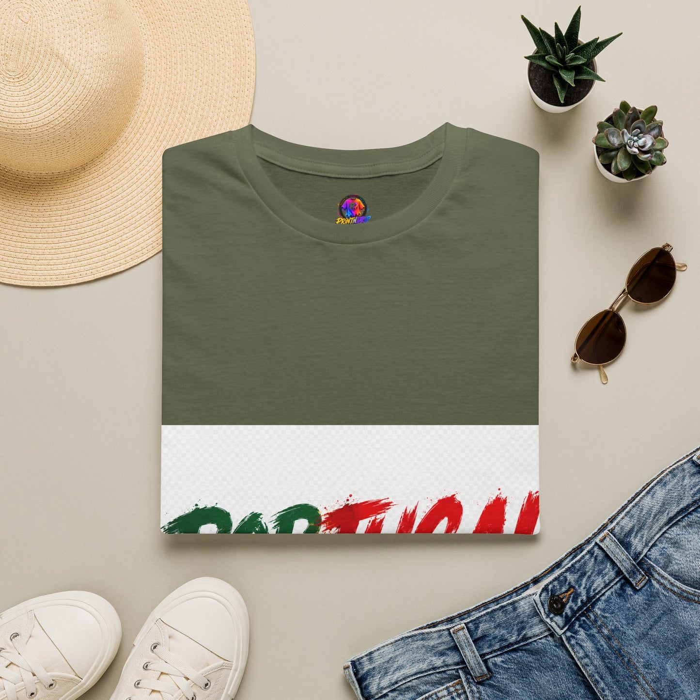 Portugal Flag Script T-Shirt — Portuguese Pride Tee