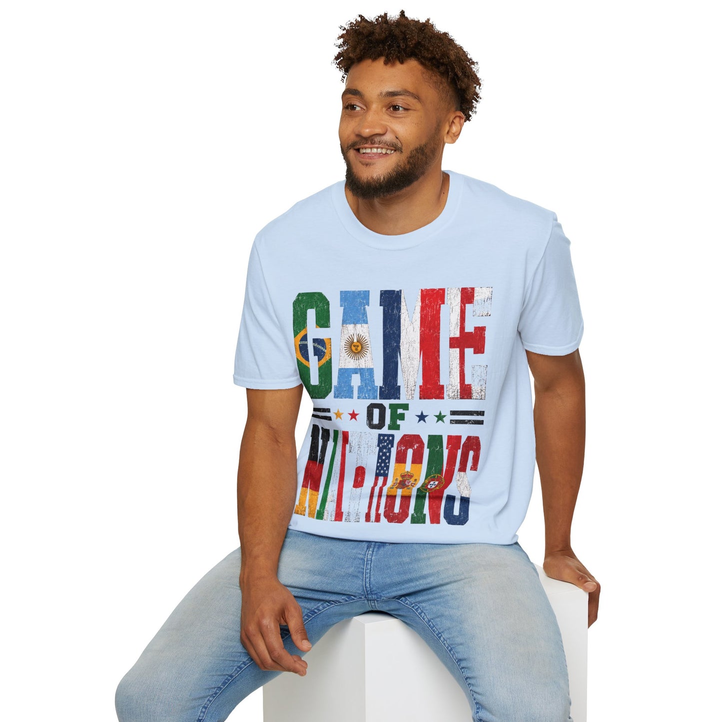 FIFA World Cup 2026 T-Shirt — 'Game of Nations' Vintage Flag Soccer Graphic Tee