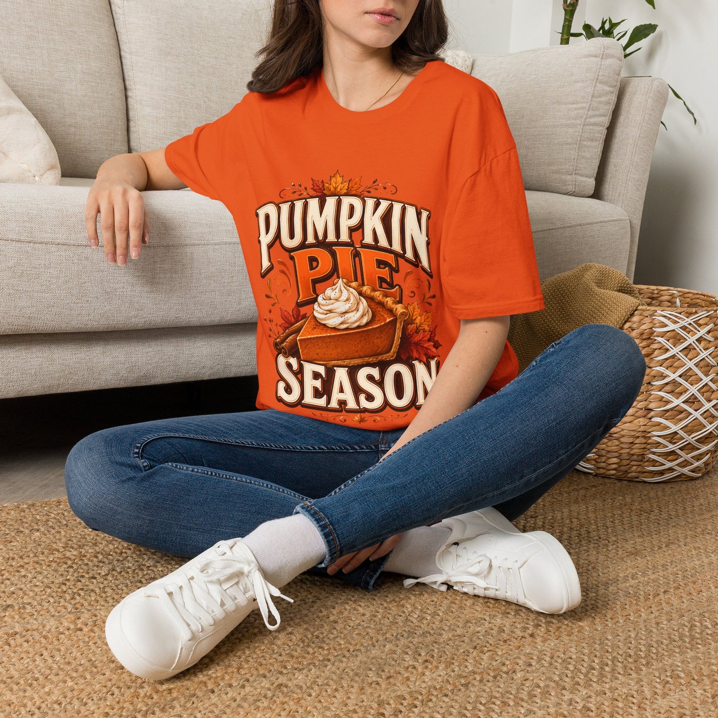 Pumpkin Pie Season T-Shirt — Autumn Thanksgiving Dessert Lover Tee