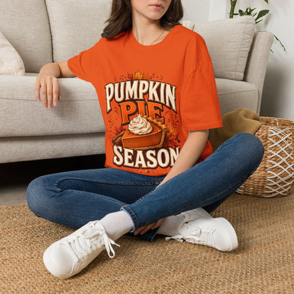 Pumpkin Pie Season T-Shirt — Autumn Thanksgiving Dessert Lover Tee