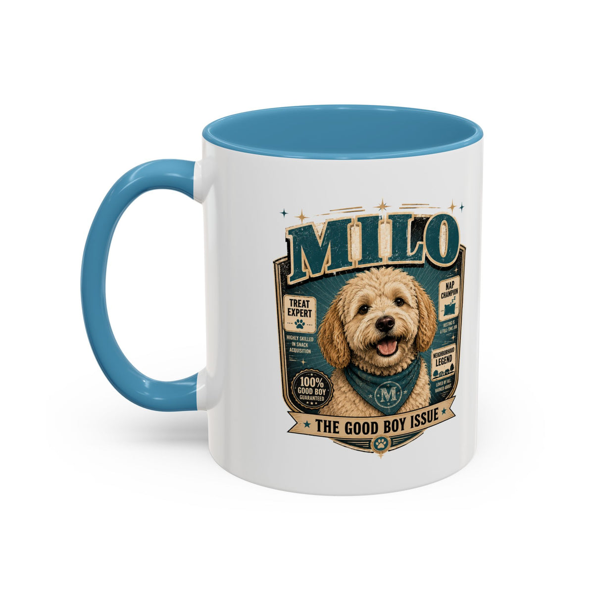 Milo Bailey Dog Dad Mom Accent Coffee Mug