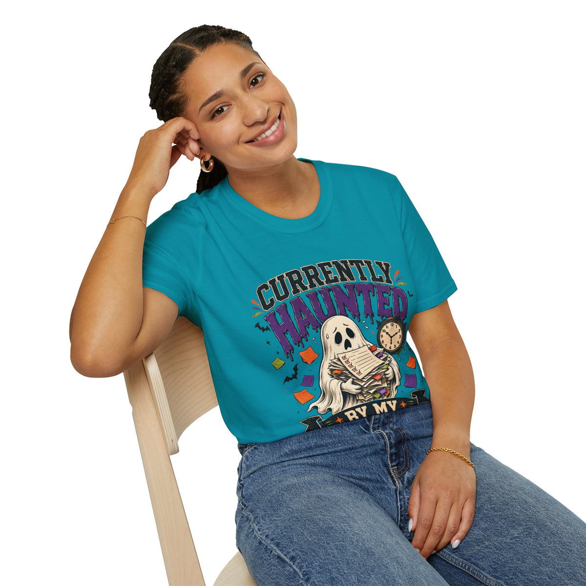 Halloween Currently Haunted Unisex Softstyle T-Shirt